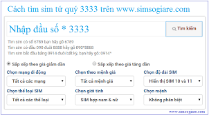 mua sim tứ quý 3333